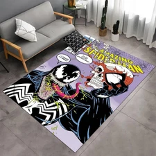 Rug for Fan AMAZING |Venom vs Spider-Man-Rug, Gift For Fans