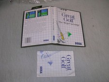 Great Golf (Sega Master System SMS) Original Case Box & Manual
