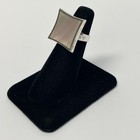 Fine NF Thailand 925 Sterling Silver Big Square Mother Of Pearl Ring Size 6 — photo 3