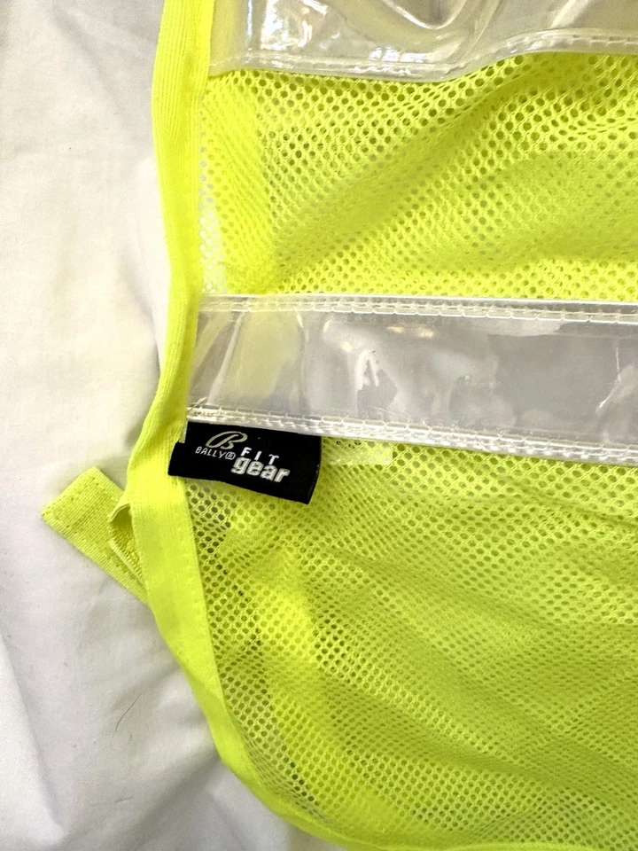 Colete de alta visibilidade ajustável colete reflexivo equipamento de segurança para corrida jog fit - Imagem 2 de 4