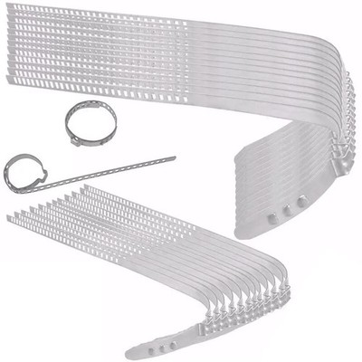 TECPO SCHELLEN für ACHSMANSCHETTEN OHRSCHELLEN 28-124 mm 12x LANG + 12x KURZ 9mm