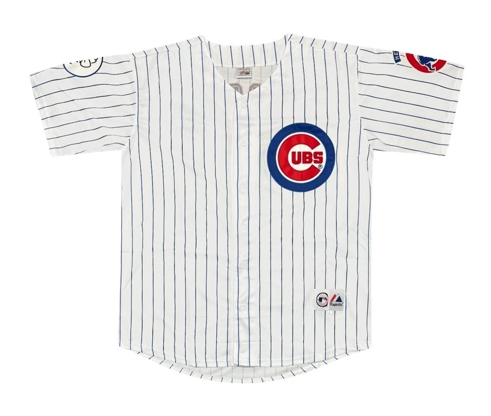 Camiseta blanca Sammy Sosa 1998 Chicago Cubs con parche "Harry Caray" grande para hombre Foto 2 de 3