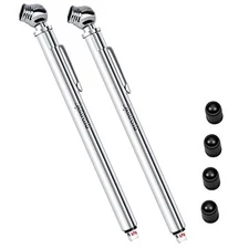  Pencil Tire Pressure Gauge (10-75PSI) Stainless Steel Body and Metal Made 2