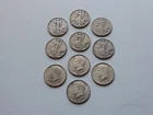 Lot Of 10 - 90% Silver Walking Liberty & Kennedy Half Dollar Coins - $5.00 Face