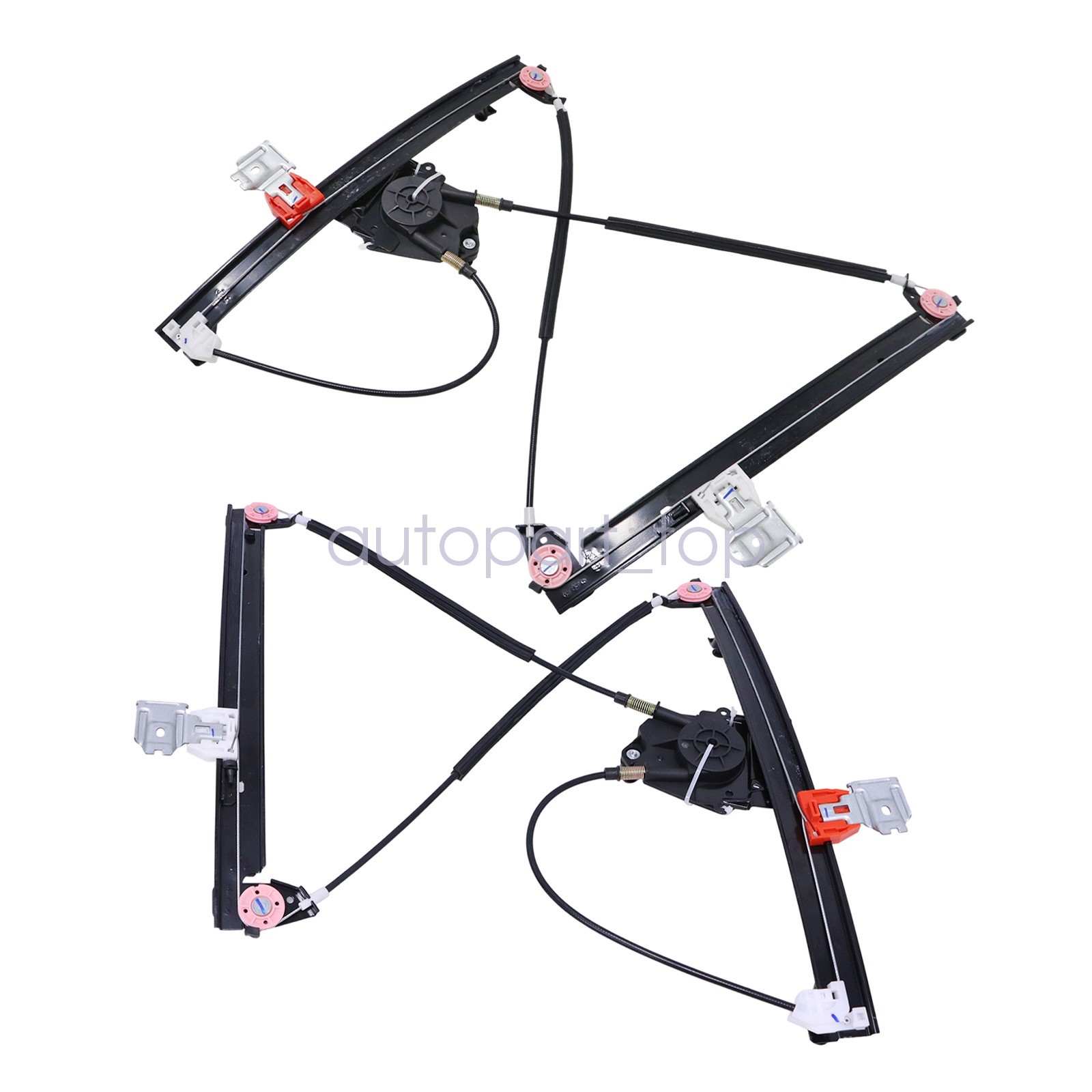2PC Left Right Rear Power Window Regulator For Maserati Quattroporte M139 03-13