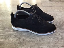 Cole Haan Shoes Womens 8.5 B Original Grand Wingtip Oxford Sneakers Black W14807