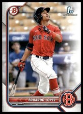 2022 Bowman #BP-134 Eduardo Lopez Prospects Boston Red Sox Baseball