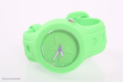 Converse Uhr Rookie Grün VR001-355 mit Silikon Armband 43mm Gehäuse
