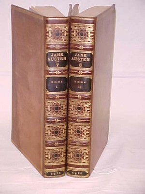 Austen, Jane Emma   TWO Vols.  1911 leather