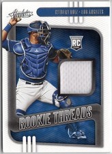 2021 Panini Absolute Rookie Threads Keibert Ruiz Jersey Card RC #RT-KR Dodgers. rookie card picture
