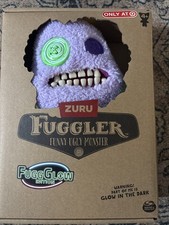 9" ZURU Fuggler Ugly Monster FuggGlow GLOW IN DARK Sasquoosh Plush  READ 