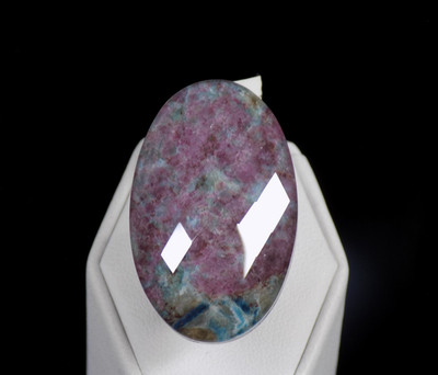 Colleen Lopez Ring Big Bold Ruby Zoisite Triplet Size 6.5 925 Sterling Silver