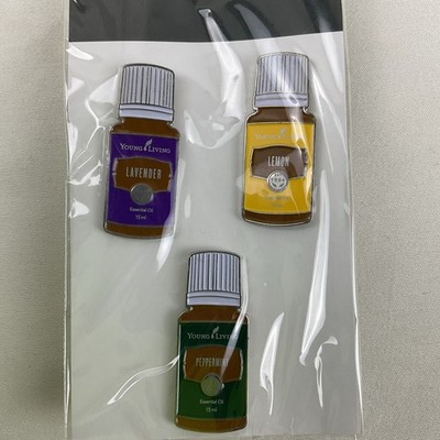 Young Living Essential Oils Lapel Pin Enamel Set of 3