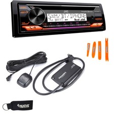 JVC KD-T91MBS Marine Stereo with CD BT USB Alexa SirusXM Satellite Radio Tuner