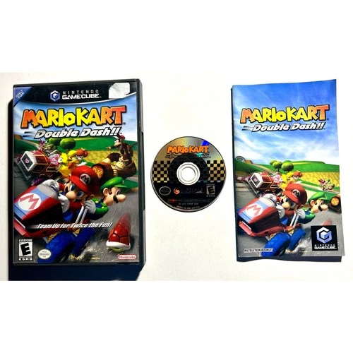 Mario Kart Double Dash (Nintendo Gamecube)Works Complete CIB🔥Good shape!