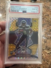 2022 Panini Mosaic Kenneth Walker III  Black/Gold Choice /8 PSA 10