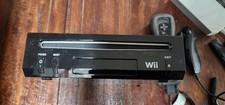 Nintendo Wii Black Console Motion Control with Remote, Nunchuk, Sensor Bar, AV