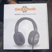HP-210 Stereo On-Ear Wired Headphones by Gear4music, New Sealed, Aux