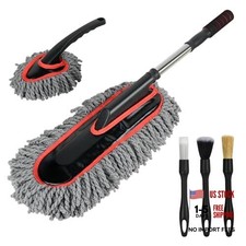 Car Duster Exterior Scratch Free,Microfiber Car Duster with Extendable Handle,