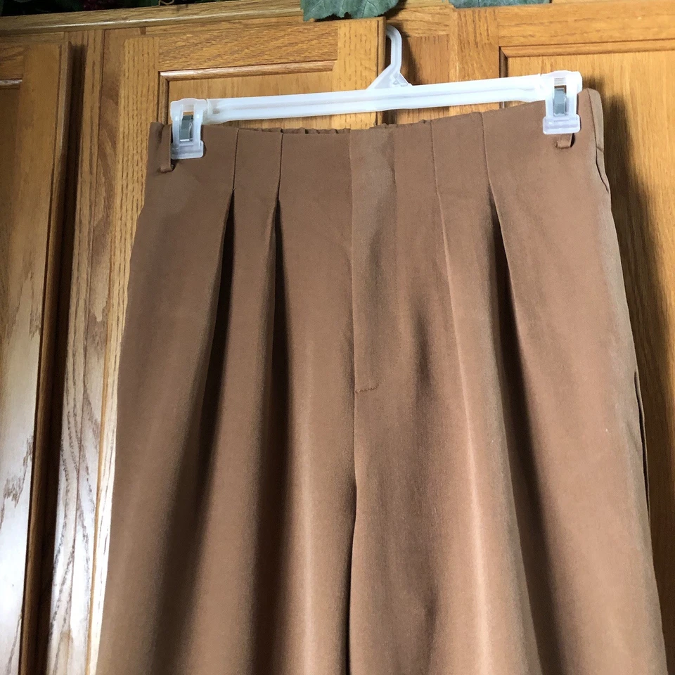 Petite Studio NYC High Rise Pleated Wide Leg Pants Women’s Large Business Casual - Image 3 of 4