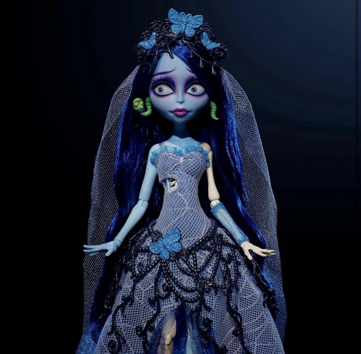 Monster High Tim Burton's Corpse Bride Emily Skullector Doll New