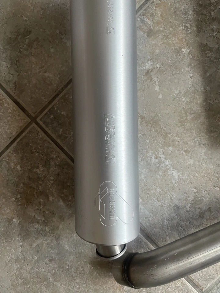 НОВЫЕ СТАНДАРТНЫЕ ВЫХЛОПНЫЕ БАНКИ GENIUNE DUCATI 996 SPS 50 мм TERMI - Изображение 4 из 4