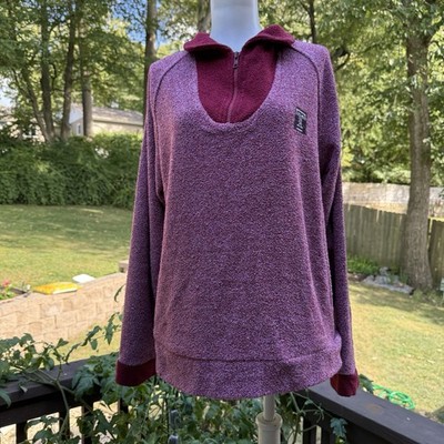 Temple Owls Sweatshirt Women's Size M Medium Wooly Threads Red