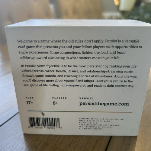 Persist The Game Un Party Game créé du point de vue féminin Kickstarter - Photo 4/9
