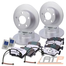 4x BREMSSCHEIBE+BELÄGE VORNE+HINTEN+BREMSBACKEN FÜR BMW 3-ER E30 323 324 325