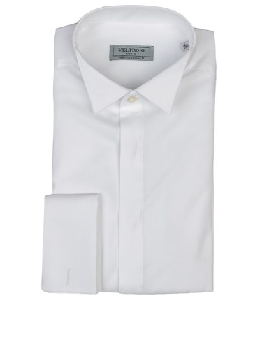 Camicia Smoking Edwards Uomo – Colletto Ad Ala, Bianca, Taglia 6XL (37) – Stile 1390