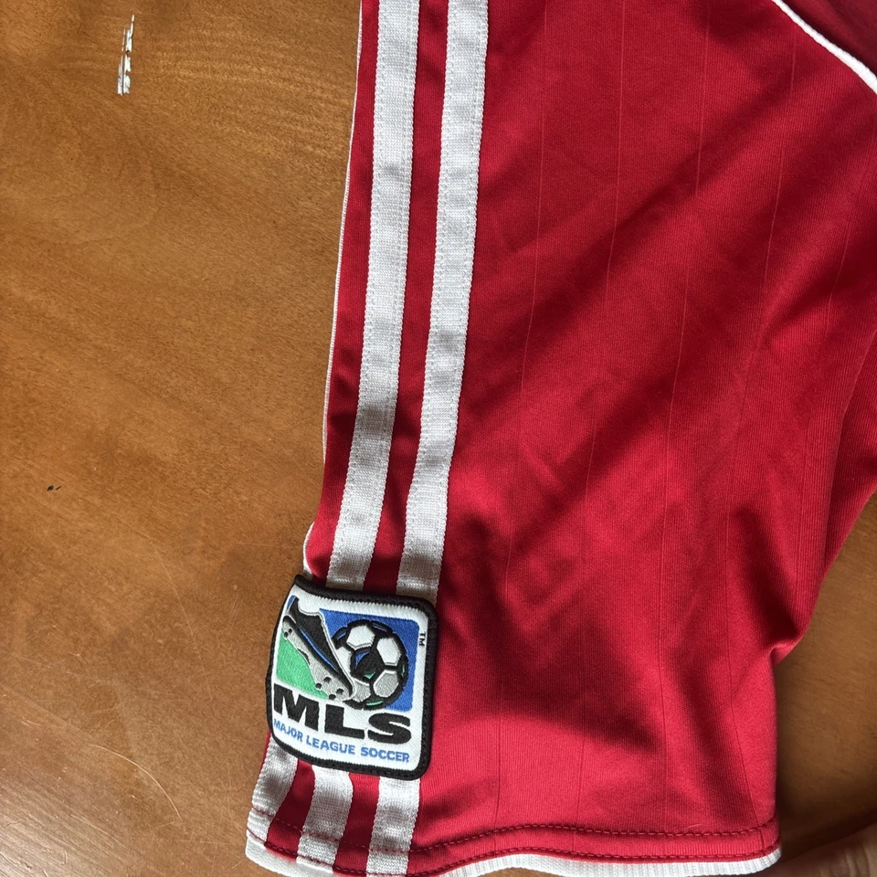 Chicago Fire MLS Soccer Jersey Yth L Climacool Adidas Authentic Red White Y2K 06 - Image 4 of 4