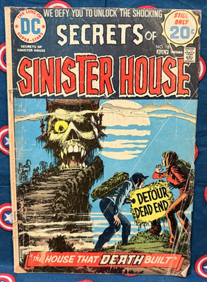 SECRETS OF SINISTER HOUSE #18 (DC Comics 1974) Final Issue   GD/GD+ Reader