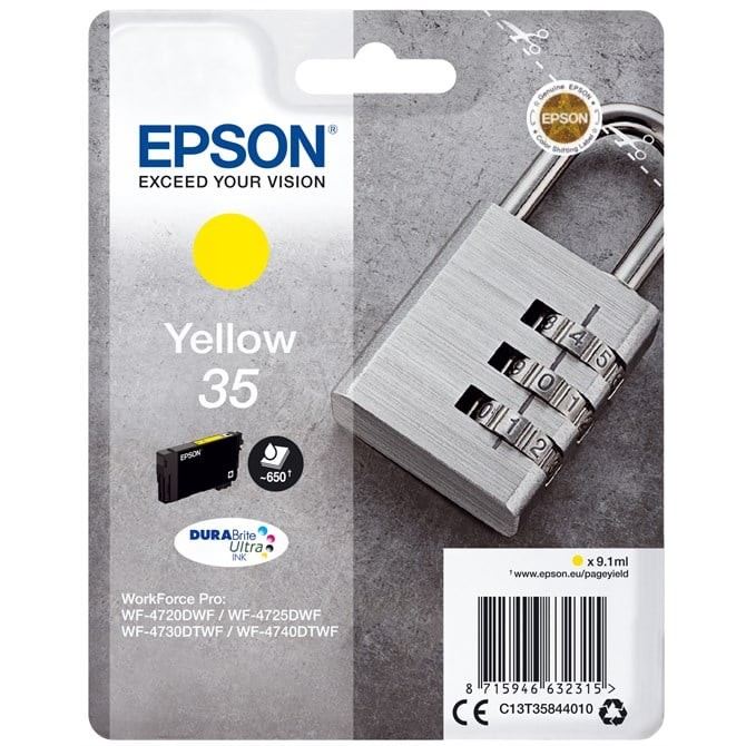 Epson 35 Yellow Padlock Genuine Ink, Claria Photo HD Ink Cartridge - Image 4
