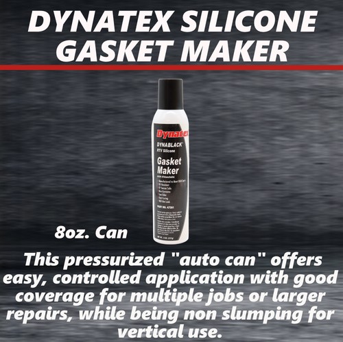 Dynatex DynaBlack RTV Silicone Gasket Maker, 8oz Auto Can Made in USA (10-Pack) - Photo 6/9