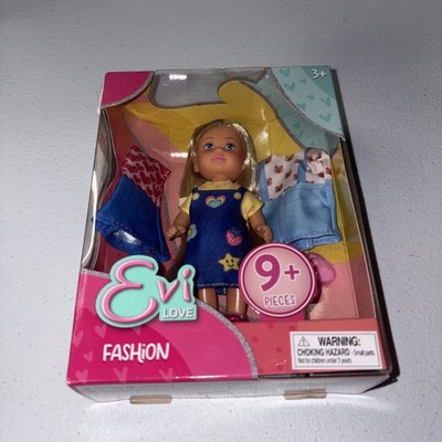 New Sealed Simba Evi Love Fashion Play Doll with Pretty Denim Dress Shoes