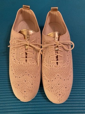 Cole Haan Zero Grand Shoes Womens Size 9 B Pink Wingtip Sneakers