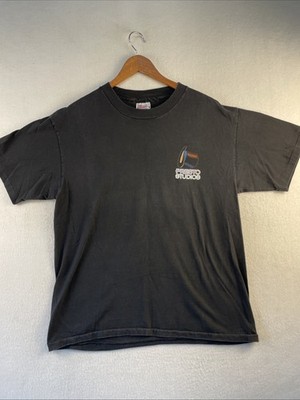 VTG 90's Presto Studios Single Stitch Black T-Shirt Mens Sz L Video Music RARE