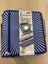Case It "Mighty Zip Tab" Zipper Binder 3” Ring Capacity Blue Organization Files