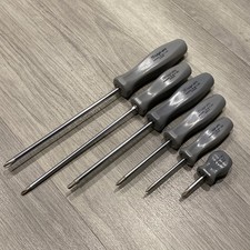 Snap-On SDDZ Vintage 6pc Screwdriver Set Pozidriv Grey Hard Handles