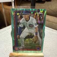 2025 Topps Chrome Update Rookie Debut Matt Shaw #USC135 Aqua Refractor /199 (RC)