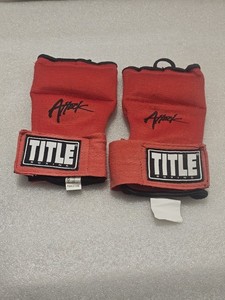 Title Boxing Attack Nitro Speed Training Red Glove Wraps Padded Regular 2020