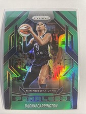 2025 Panini Prizm WNBA #10 Dijonai Carrington Fearless Prizms Green