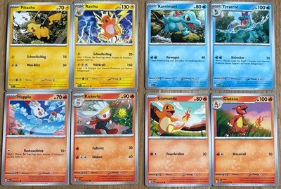 Pokémon Geschenk Überraschung Start Set Bundle Pikachu Glumanda Erhabene Helden