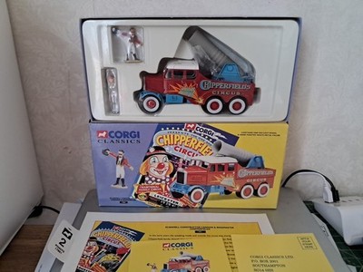 Corgi Chipperfields Circus 17801 Scammell Constructor Cannon 2 Figuren 