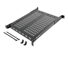 Tecmojo 1U 4-Post Vented Server Rack Mount Shelf,27.6in Deep with Adjustable Dep