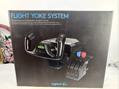 Logitech G Pro Flight Yoke System + Throttle Quadrant USB Flight Simulator MSFS