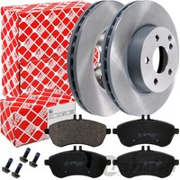 Febi Bremsscheiben Ø295Mm + BelÄGe Vorne FüR Mercedes C+E-KLASSE W204 W212 A207