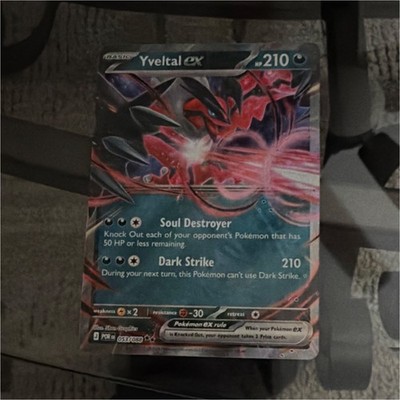 Pokémon Yveltal EX Holo 053/088 Basic Dark HP210 Soul Destroyer Card