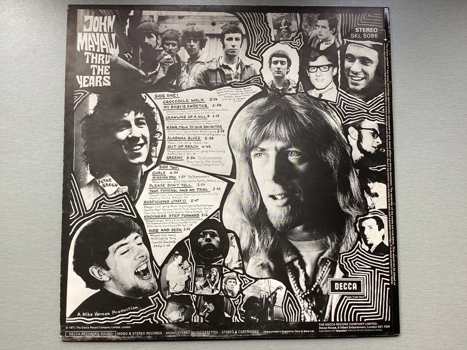 John Mayall 'Thru The Years' (SKL5086) Rare 1971 14 Track 1st Press UK LP NM/EX - Image 2 of 4