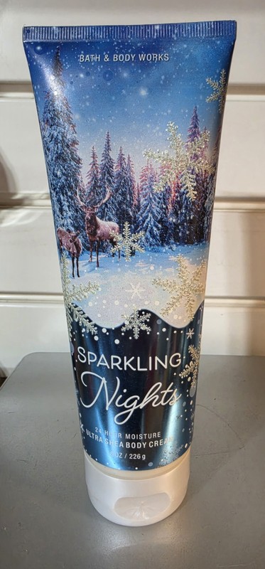 NEW Bath & Body Works Sparkling Nights Ultra Shea Body Cream Lotion 8 oz